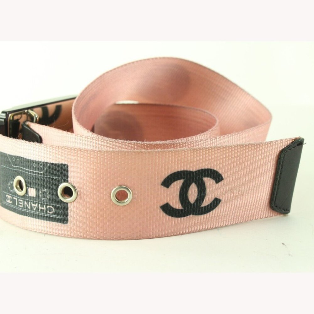 Chanel 04P Size 75/30 Pink Cassette Tape Belt 1CC615K - Picture 6 of 12